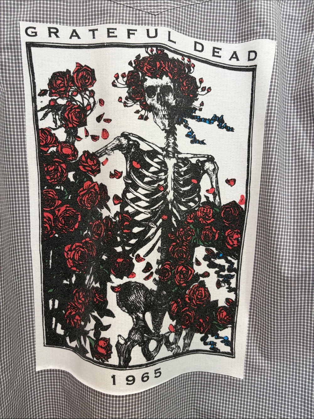 Upcycled Grateful Dead Band Flannel by Indigo Dreams Studio, Sz L